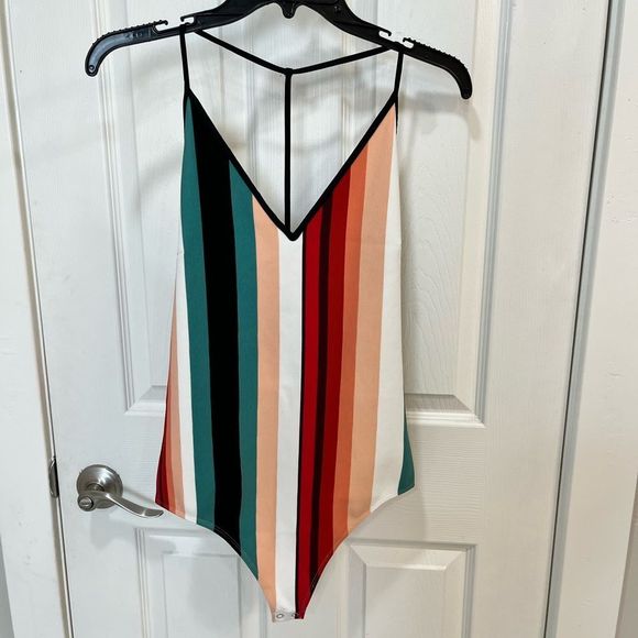 Striped Multicolor Bodysuit - Picture 5 of 8